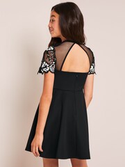 Lipsy Black Contrast Yoke Occasion Dress - Image 3 of 4