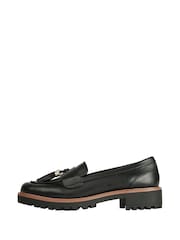 Lipsy Black Regular Fit Tassel Chunky Slip On Loafer - Image 5 of 5