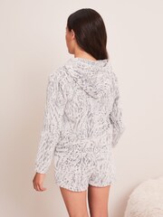 Animal gris - Pyjama Lipsy short en polaire à deux tailles - Image 3 de 4