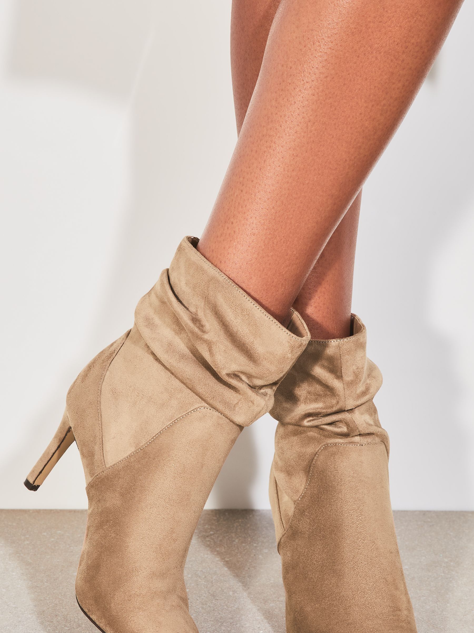 Lipsy ruched boots discount