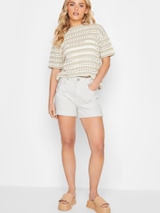 PixieGirl Petite White Mom Shorts - Image 2 of 4