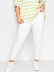 Yours Curve White Jenny Jegging - Image 1 of 4