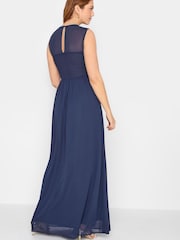 Long Tall Sally Blue Lace Chiffon Maxi Dress - Image 2 of 4