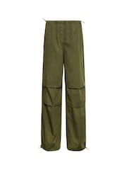 Long Tall Sally Green Parachute Cargo Trouser - Image 4 of 5