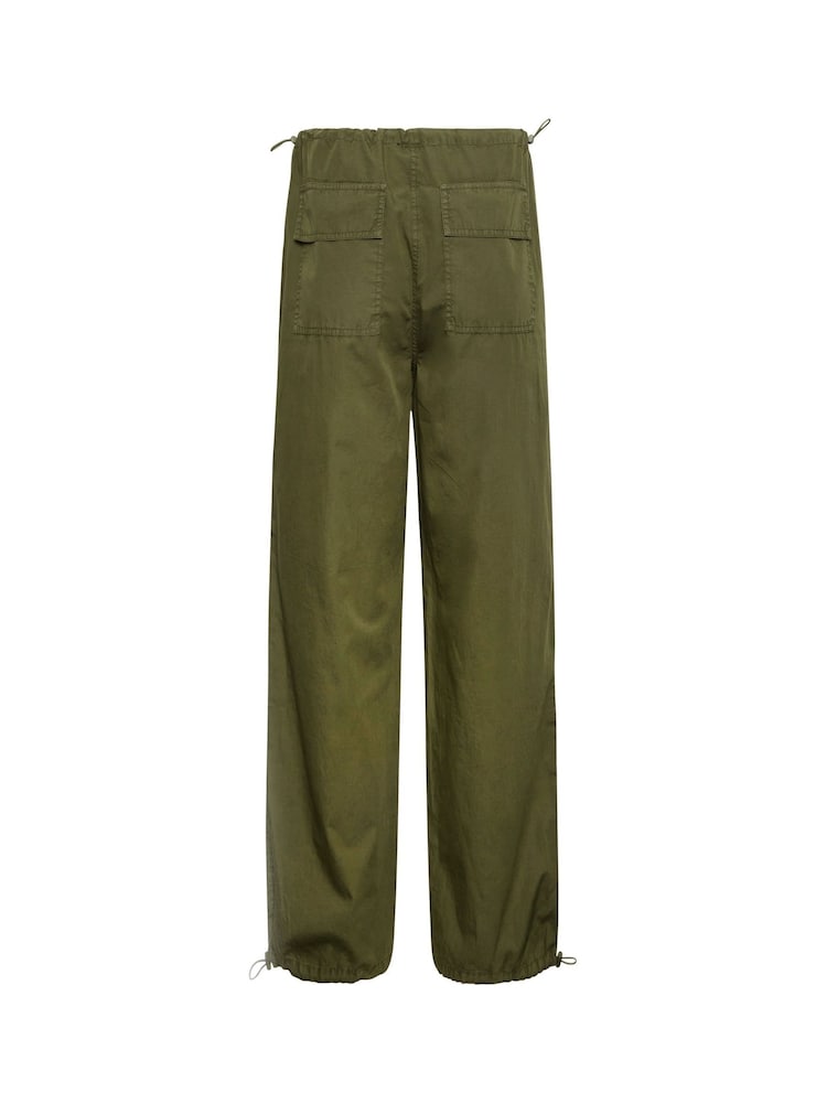 Long Tall Sally Green Parachute Cargo Trouser - Image 5 of 5