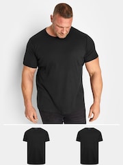 BadRhino Big & Tall Black 2 Pack Thermal T-Shirts - Image 1 of 4