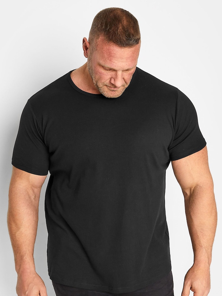 BadRhino Big & Tall Black 2 Pack Thermal T-Shirts - Image 2 of 4