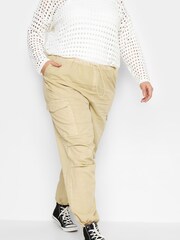 Yours Curve Neutral Parachute Cargo Trouser - Image 1 of 5