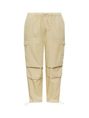 Yours Curve Neutral Parachute Cargo Trouser - Image 4 of 5
