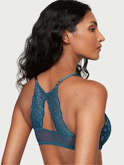 Victoria's Secret Midnight Sea Blue Posey Lace Lace T-Shirt Push Up Bra - Image 2 of 3