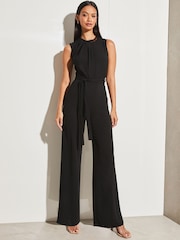 Lipsy Black Sleeveless Chain Jumpsuit - Image 1 of 4