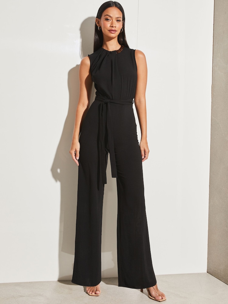 Lipsy Black Sleeveless Chain Jumpsuit - Image 1 of 4
