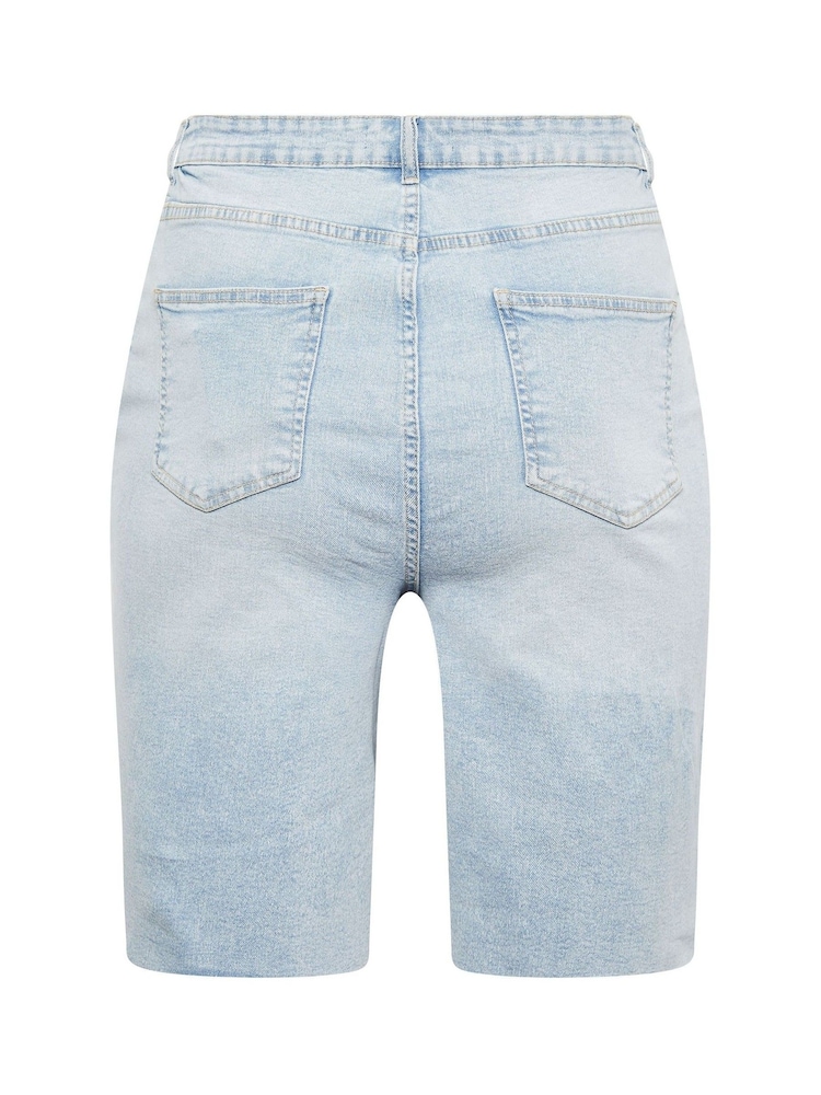 Yours Curve Blue Dad Short - Image 4 of 4