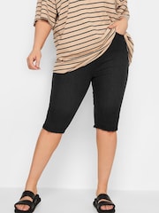 Yours Curve Black AVA Cycling Short - Image 1 of 4