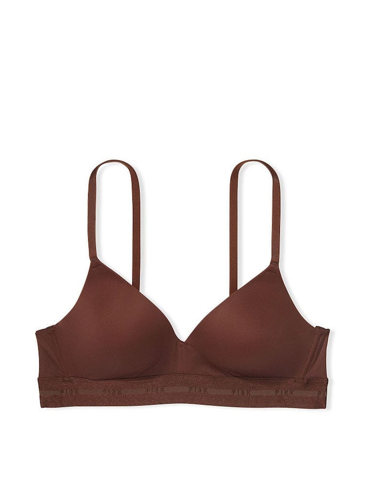 Victoria's Secret PINK Nude Ganache Non Wired Lightly Lined Bra - Image 3 of 3