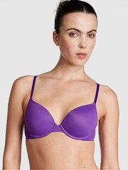 Victoria's Secret PINK Dark Purple Smooth Push Up Bra - Image 1 of 3