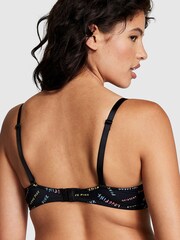 Victoria's Secret PINK Pure Black Mini Logo Push Up Bra - Image 2 of 4