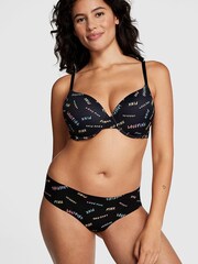 Victoria's Secret PINK Pure Black Mini Logo Push Up Bra - Image 3 of 4