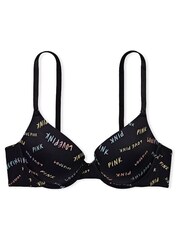 Victoria's Secret PINK Pure Black Mini Logo Push Up Bra - Image 4 of 4