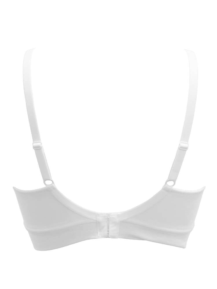 Pour Moi White Love to Lounge Cotton Non Wired Bra - Image 3 of 3 Pour Moi White Love to Lounge Cotton Non Wired Bra - Image 3 of 3