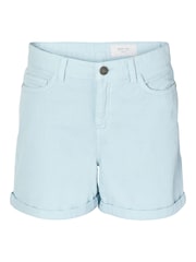 NOISY MAY Pastel Blue High Waist Mom Shorts - Image 1 of 2