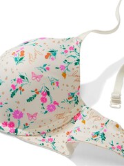 Victoria's Secret PINK Cream Floral Smooth Lightly Lined Bra - Image 4 of 4