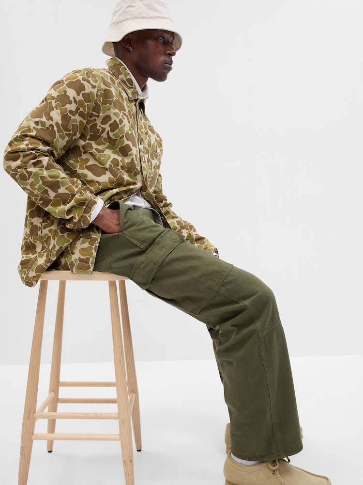 Gap Green 90s Original Straight Fit Cargo Jeans - Image 1 of 1