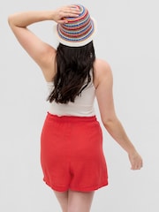 Gap Red Crinkle Gauze Shorts - Image 5 of 6