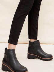 Friends Like These Black Low Wedge Chelsea Ankle Boot - Image 1 of 4