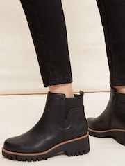 Friends Like These Black Low Wedge Chelsea Ankle Boot - Image 2 of 4