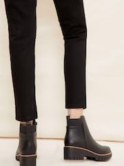 Friends Like These Black Low Wedge Chelsea Ankle Boot - Image 3 of 4
