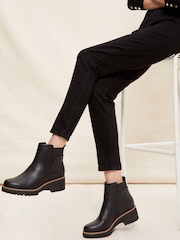 Friends Like These Black Low Wedge Chelsea Ankle Boot - Image 4 of 4