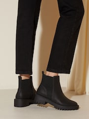 Friends Like These Black Regular Fit Faux Nubuck Chelsea Boot - Image 4 of 4