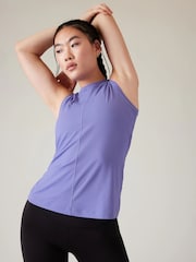 Athleta Purple High Neck UPF Mesh Tank - Image 1 of 6