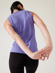 Athleta Purple High Neck UPF Mesh Tank - Image 2 of 6