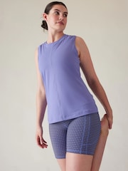 Athleta Purple High Neck UPF Mesh Tank - Image 3 of 6