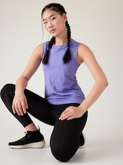 Athleta Purple High Neck UPF Mesh Tank - Image 5 of 6