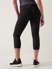 Athleta Black 3/4 Length Saluation High Waisted Pocket Leggings - Image 2 of 6