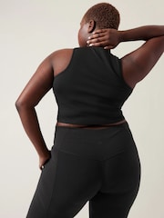 Athleta Black Aurora Seamless Crop Rib Tank - Image 7 of 8