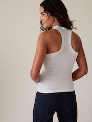 Athleta White Renew Seamless Racerback Tank Top - Image 2 of 5