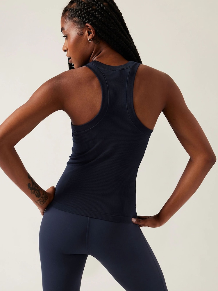 Athleta Blue Renew Seamless Racerback Tank Top - Image 2 of 4