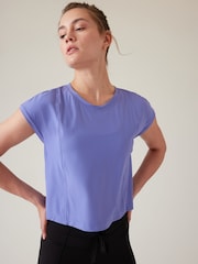 Athleta Purple Ultimate Hybrid T-Shirt - Image 1 of 3