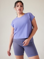 Athleta Purple Ultimate Hybrid T-Shirt - Image 4 of 5