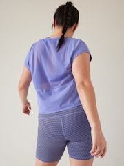 Athleta Purple Ultimate Hybrid T-Shirt - Image 5 of 5