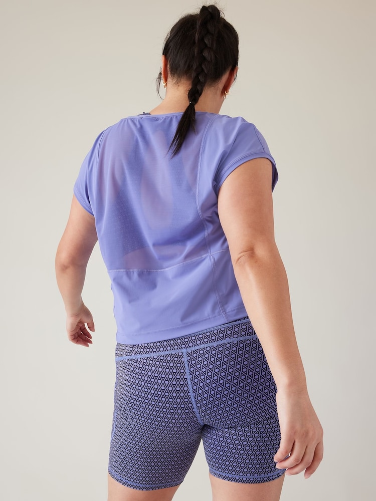 Athleta Purple Ultimate Hybrid T-Shirt - Image 5 of 5 Athleta Purple Ultimate Hybrid T-Shirt - Image 5 of 5