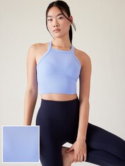 Athleta Blue Aurora High Neck V Back Tank - Image 1 of 4