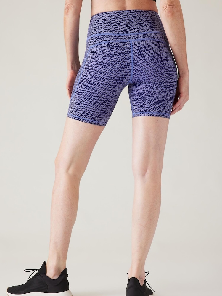 Athleta Blue Ultimate Stash Monogram Short - Image 2 of 3