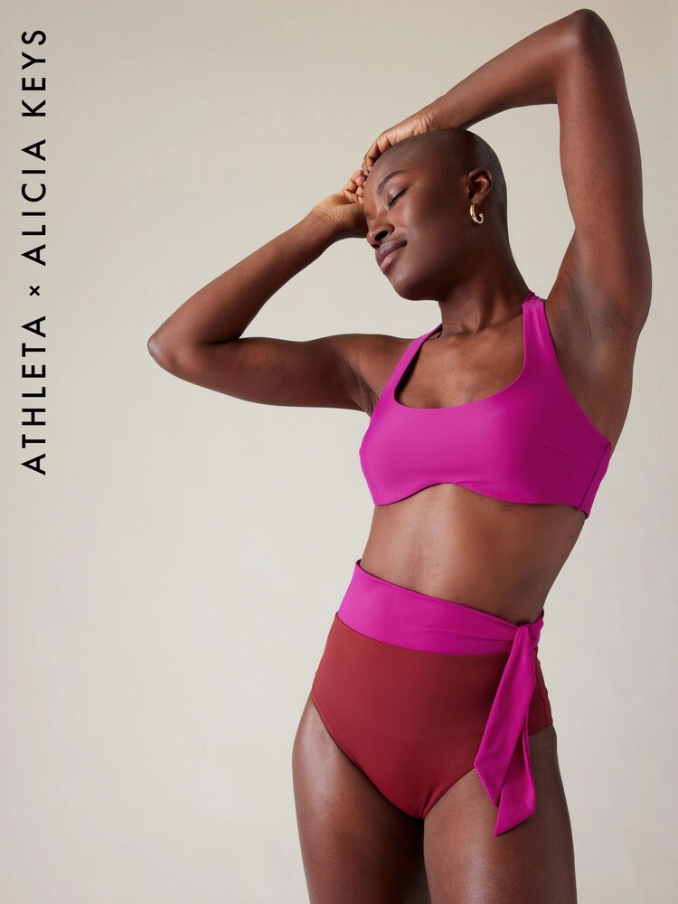 Athleta Red Alicia Keys Daybreak Halter Bikini Top - Image 1 of 5 Athleta Red Alicia Keys Daybreak Halter Bikini Top - Image 1 of 5