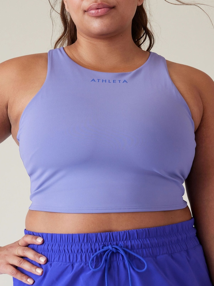 Athleta Light Purple D-DD Cup Conscious Crop Low Impact Sports Bra - Image 6 of 6
