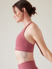 Athleta Red A-C Cup Transcend Plunge Low Impact Sports Bra - Image 4 of 5